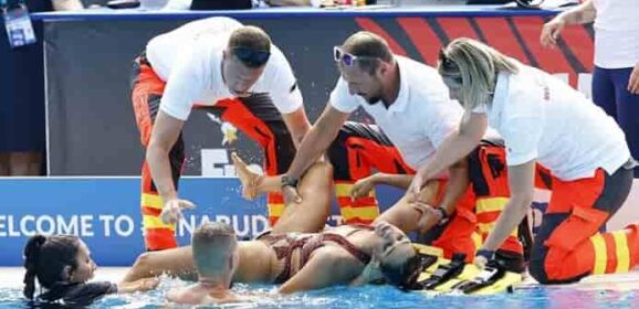 La nadadora que casi se ahoga en una competencia